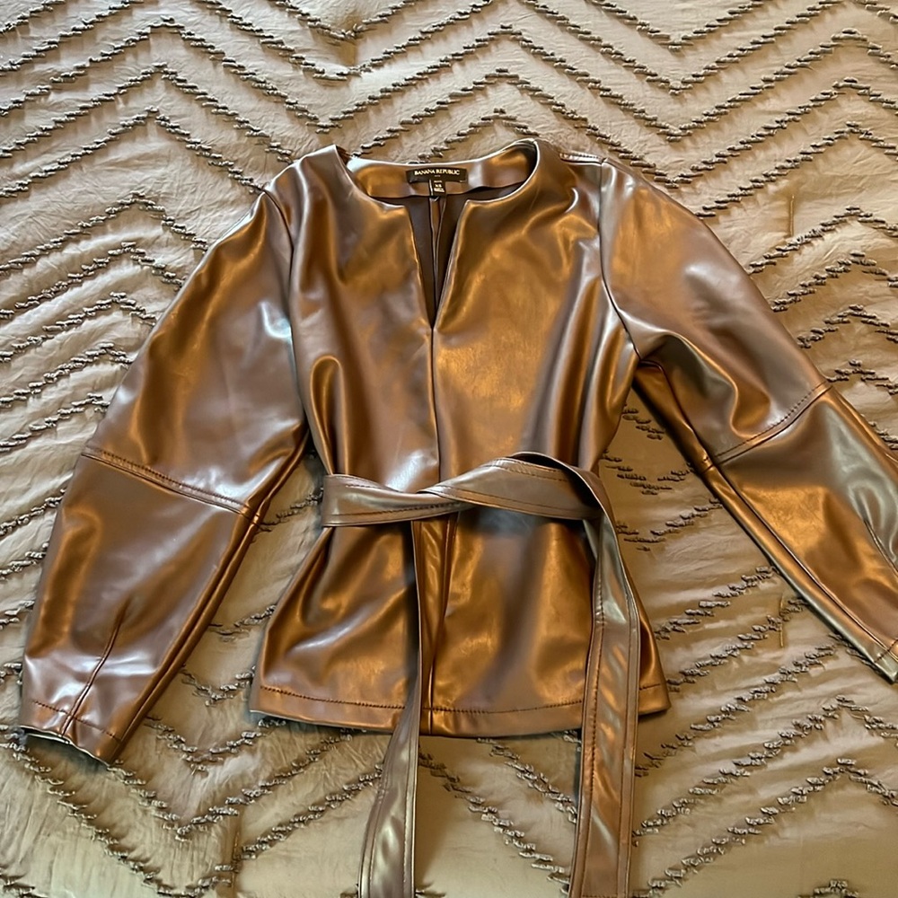 Banana Republic leather top